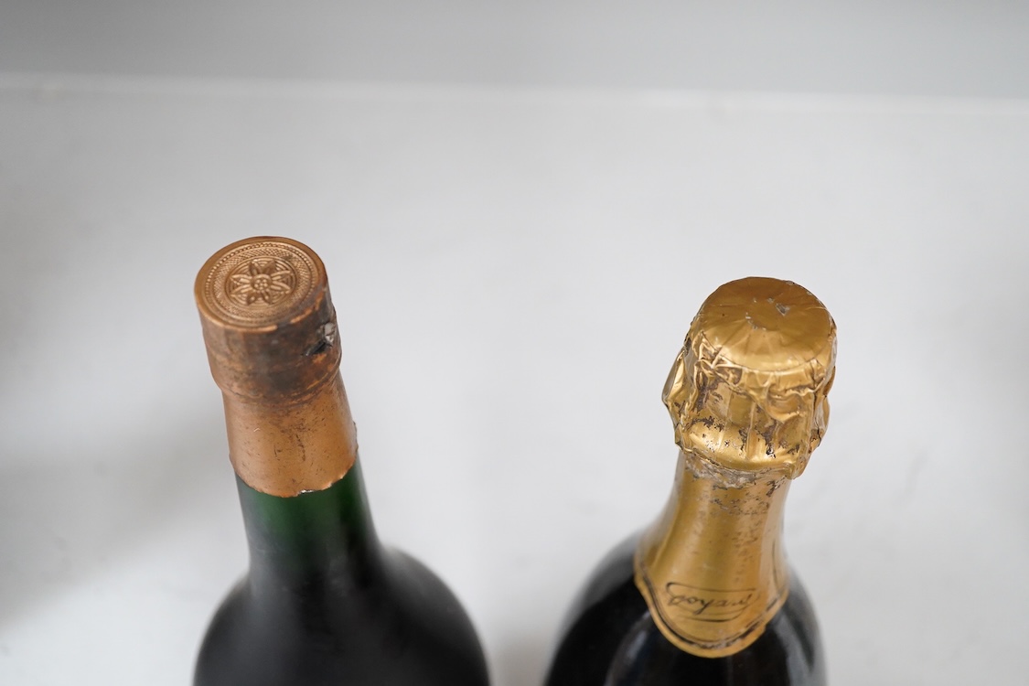 Two bottles: Le Gouverneur VSOP fine cognac and Tres Vieille Fine de la Marne, 70cl